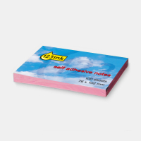 123ink pink self-adhesive notes, 100 sheets, 76mm x 102mm 21151 300233