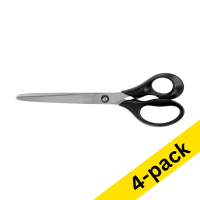 123ink plastic handle scissors, 210mm (4-pack)  301088