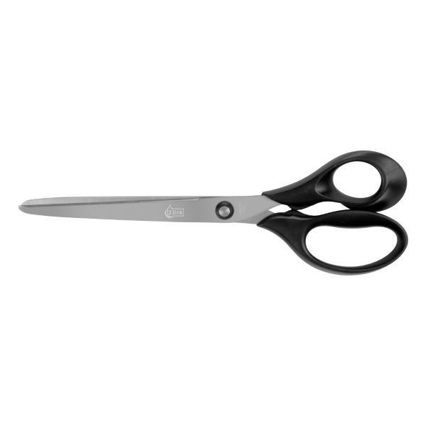 123ink plastic handle scissors, 210mm 300953 - 1