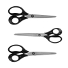 123ink plastic handle scissors set (160mm, 190mm and 210mm) (3-pack)