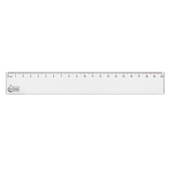 123ink plastic ruler (20cm) 11200000C 301054 - 1