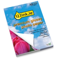 123ink premium gloss photo paper, A4, 260g (50 sheets) 064120 123ink premium gloss photo paper, A4, 260g (50 sheets) 064120