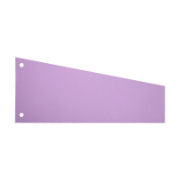 123ink purple trapezoidal separating strip, 240mm x 105mm/60mm (100-pack)  301763