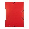 123ink red A4 cardboard elastomer folder