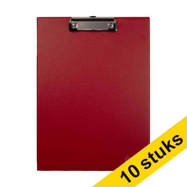 123ink red A4 clipboard portrait (10-pack)  301610 - 1