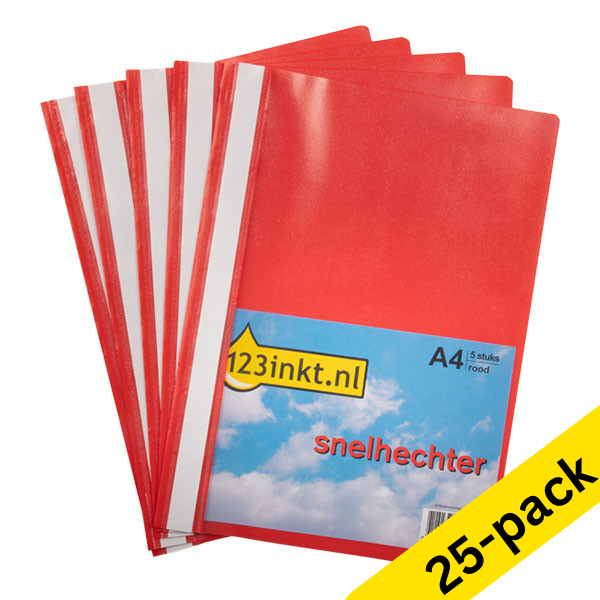 123ink red A4 project folder (25-pack) K-22036C 300547 - 1