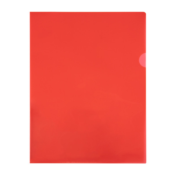 123ink red A4 transparent view folder 120 micron (100-pack) 54834C 390551 - 1