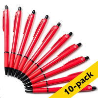 123ink red ballpoint pen (10-pack) 8362342C 400097