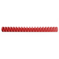 123ink red binding spine, 16mm (100-pack) 303124