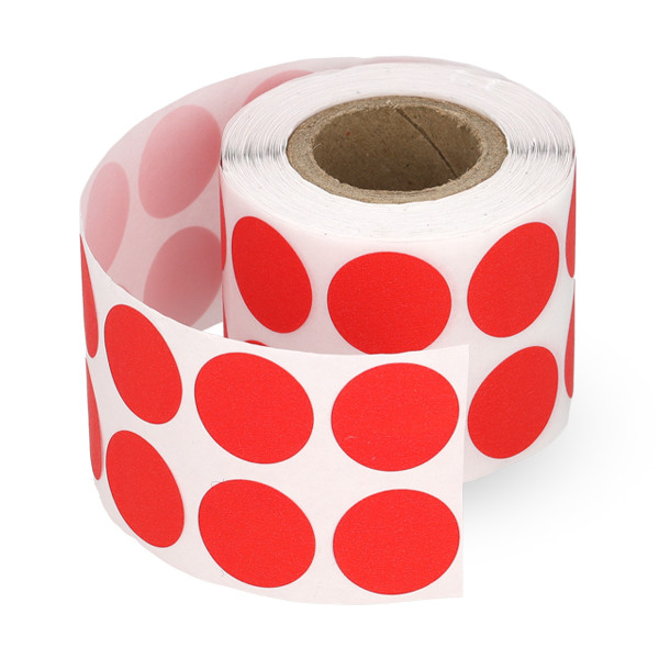 123ink red double row marking dots Ø 18mm (1,000 labels) 400726 - 1