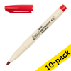 123ink red eco permanent marker (1mm round) (10-pack) 390605 - 1