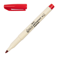 123ink red eco permanent marker (1mm round) 4-25002C 390604