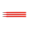 123ink red erasable ballpoint refill (3-pack)