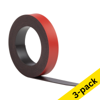 123ink red magnetic tape, 10mm x 2m (3-pack)