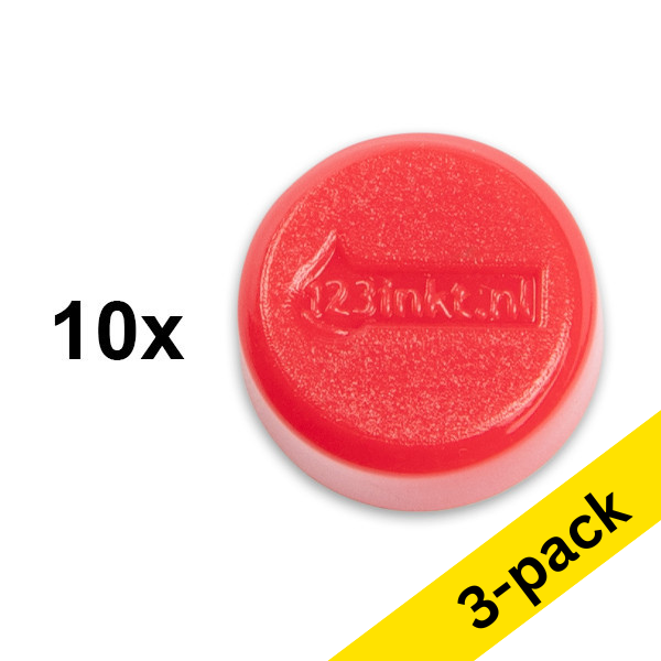 123ink red magnets, 20mm (3 x 10-pack)  301291 - 1