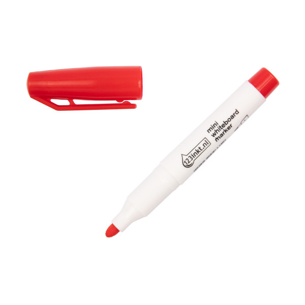123ink red mini whiteboard marker (1mm round) 4-366002C 390568 - 1
