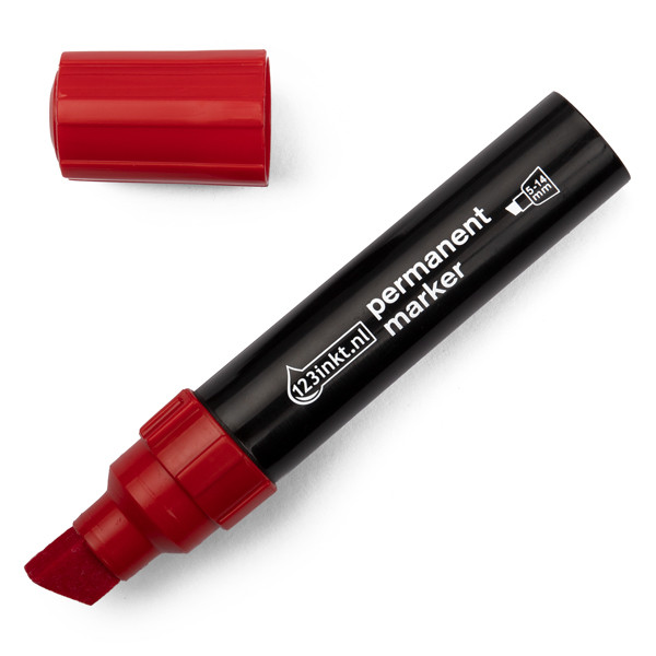 123ink red permanent marker (5mm - 14mm chisel) 4-850002C 300839 - 1