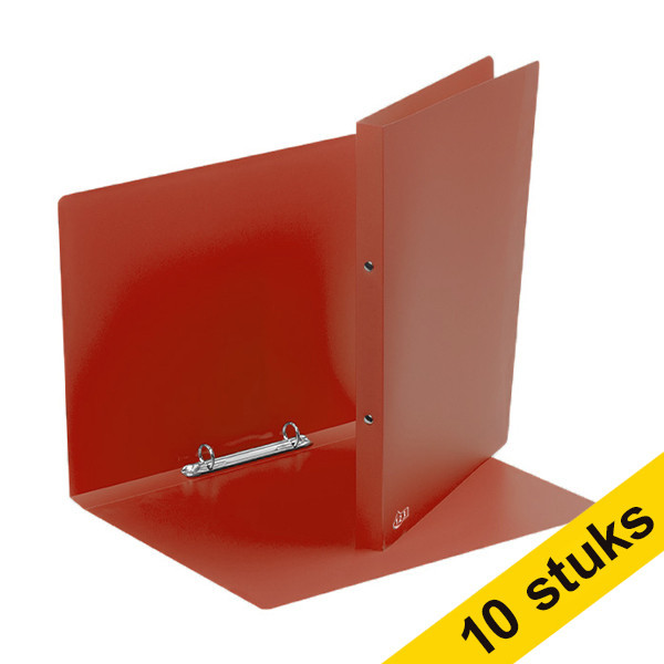 123ink red ring binder with 2 O-rings (21mm) (10-pack)  301402 - 1