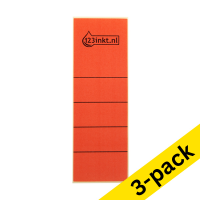 123ink red self-adhesive spine labels, 61mm x 191mm (3 x 10-pack)