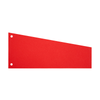 123ink red trapezoidal separating strip, 240mm x 105mm/60mm (100-pack)  301765