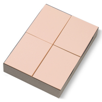 123ink salmon pink A6 recipe paper, 80g (2,000 sheets)  300615