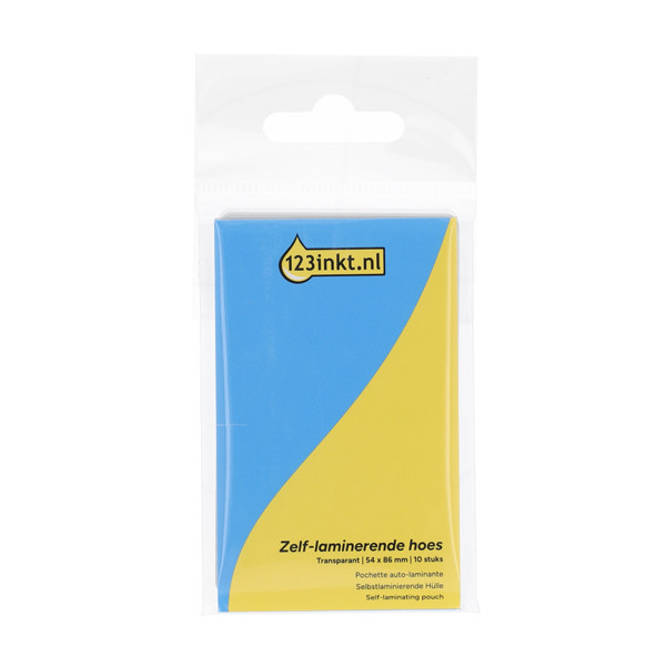 123ink self-laminating pouch, 54mm x 86mm (10-pack) 302921 - 1