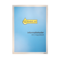 123ink silver A3 magnetic information frame  301633