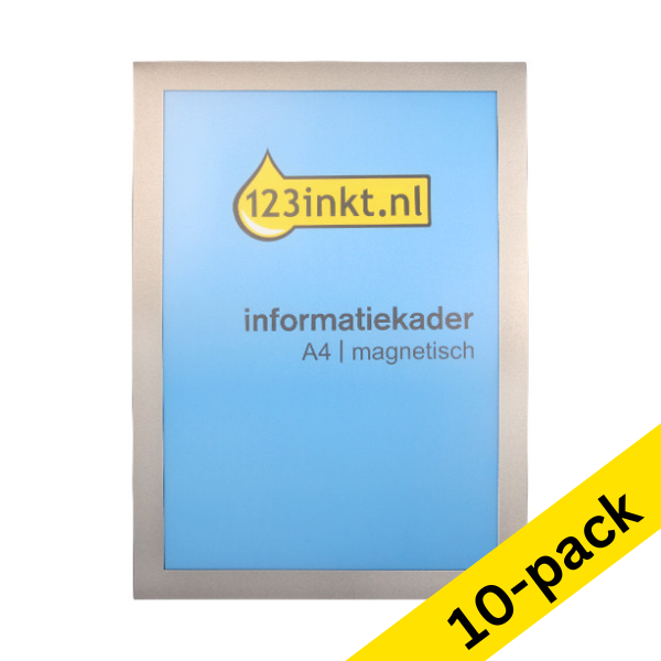 123ink silver A4 magnetic information frame (10-pack)  302744 - 1