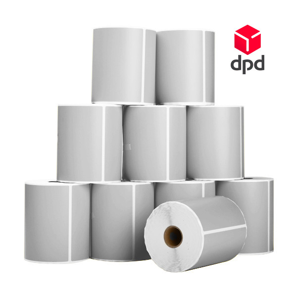 123ink silver DPD shipping labels, 102 x 152mm | 10-pack 653394 - 1