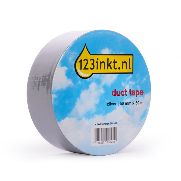 123ink silver duct tape, 50mm x 50m 1669214C 1669268C 190050SC 2505135C 4818NRC 300350 - 1