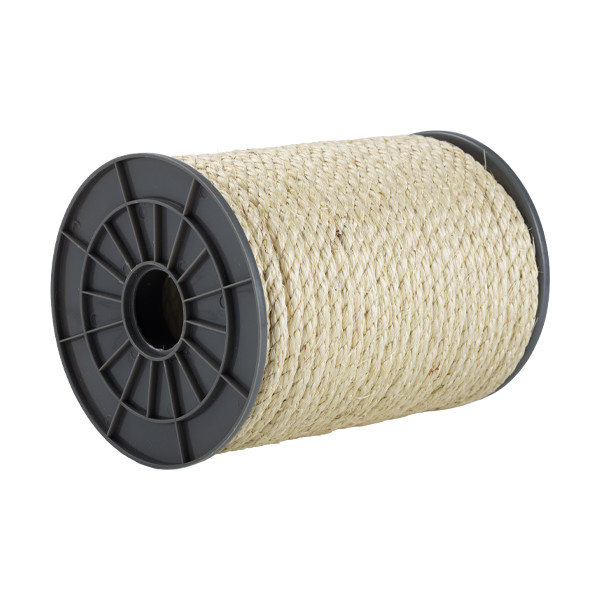 123ink sisal rope on reel, 8mm x 50m 303073 - 1