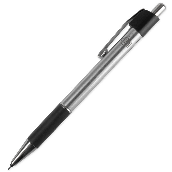123ink sliver mechanical pencil with rubber grip, 0.5mm (10-pack) 301205 - 1