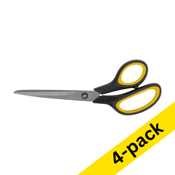 123ink soft grip handle scissors, 230mm (4-pack)  301091 - 1