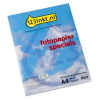 123ink special glossy photo paper with wood grain structure 230 grams A4 (10 sheets)  064178