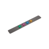 123ink stainless steel magnetic wall strip including 4 magnets, 37.5cm x 5cm