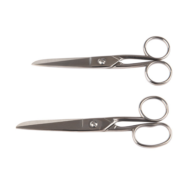 123ink stainless steel scissors set, 140mm and 180mm (2-pack)  301238 - 1