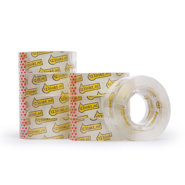 123ink standard adhesive tape, 19mm x 33m (8-pack) 301112 - 1