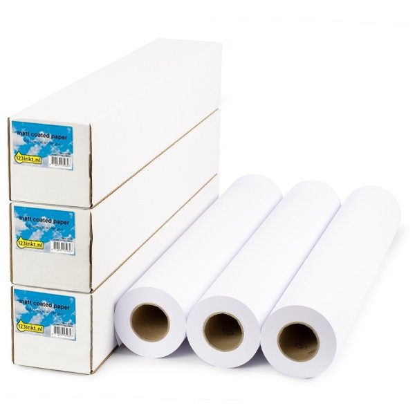123ink standard paper roll, 841mm x 90m (80 g/m²) | 3-pack 302089 - 1
