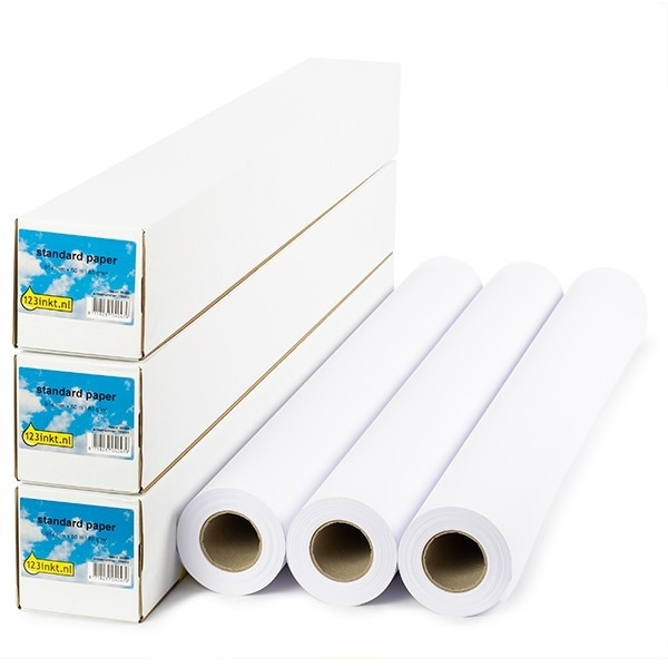 123ink standard paper roll, 914mm x 50m (80 g/m²) (3-pack) 1569B008C 155085 - 1