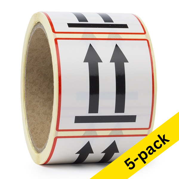 123ink 'this side up' warning labels (5 x 200 labels) 76105C AV-7250C 035230 - 1