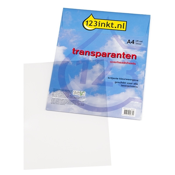 123ink transparencies for laser printers (25 sheets)  064182 - 1