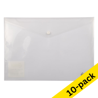 123ink transparent A4 document envelope (10-pack)
