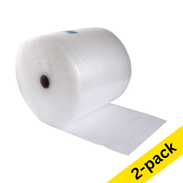 123ink transparent bubble wrap, 50cm x 100m (2-pack) 302878 - 1
