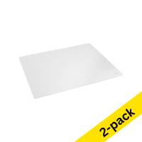 123ink transparent desk pad, 53cm x 40cm (2-pack) 302877