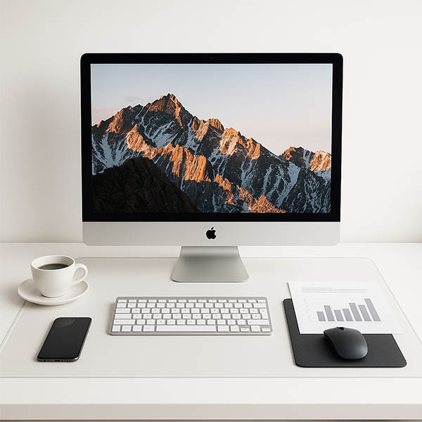 123ink transparent desk pad, 65cm x 50cm 302423 - 3