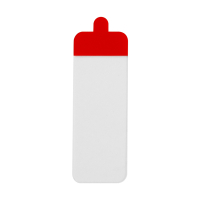 123ink transparent double-sided stickers with ear, 0.4mm x 18mm x 50mm 302544