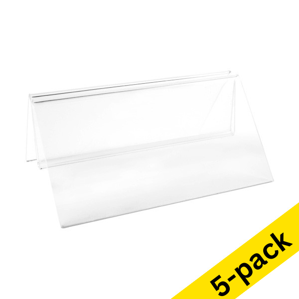 123ink transparent menu clip, 100mm (5-pack)  301574 - 1