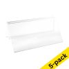 123ink transparent menu clip, 100mm (5-pack) 301574 - 1