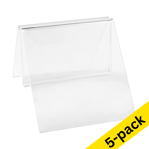 123ink transparent menu clip, 50mm (5-pack)  301573 - 1