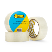 123ink transparent packing tape, 38mm x 66m | 3-pack 301987